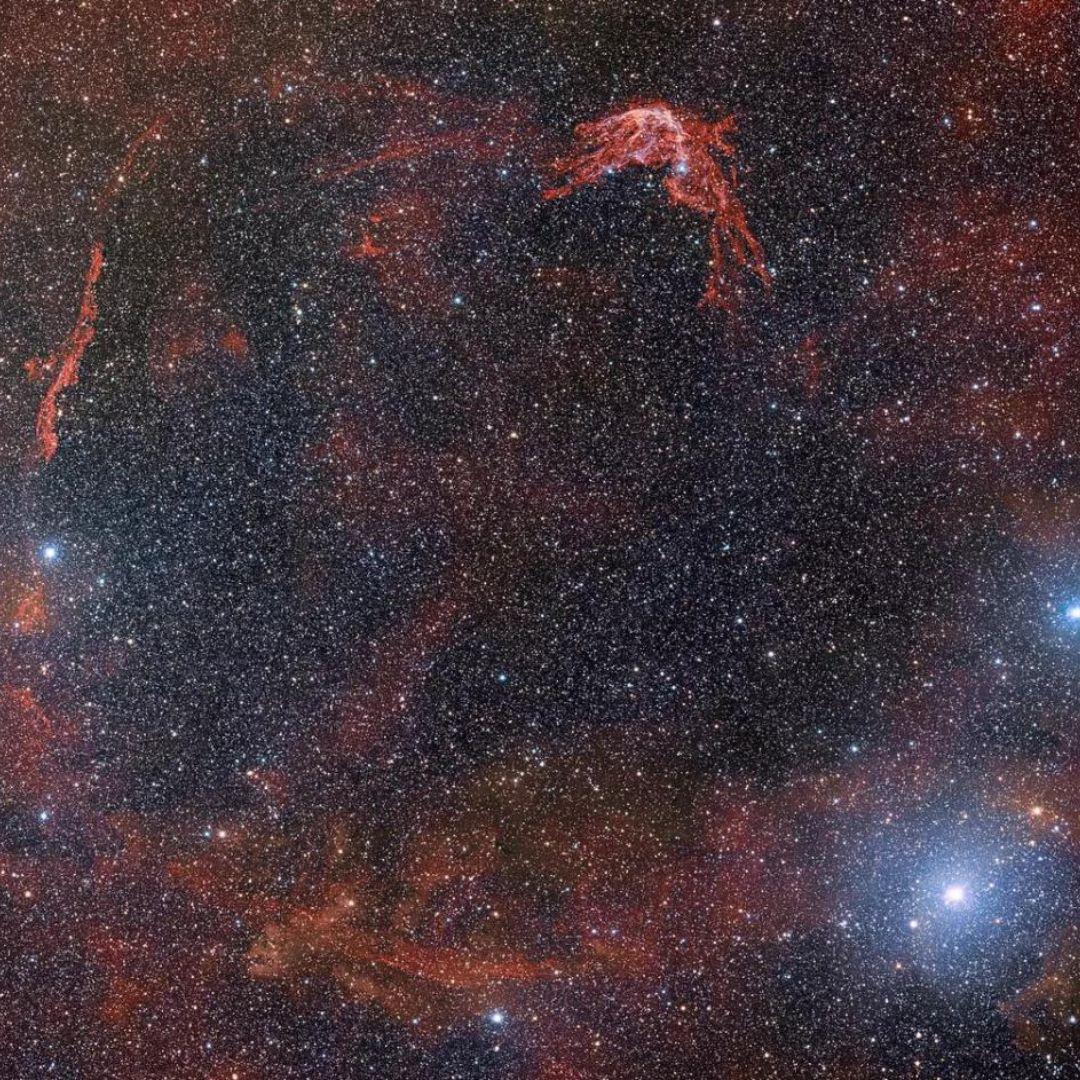Material scattered by a supernova explosion that took place in the year 185 seen by the Dark Energy Camera.